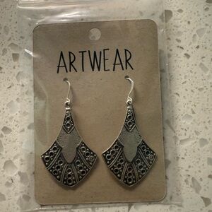NWT Artwear Silver Earrings